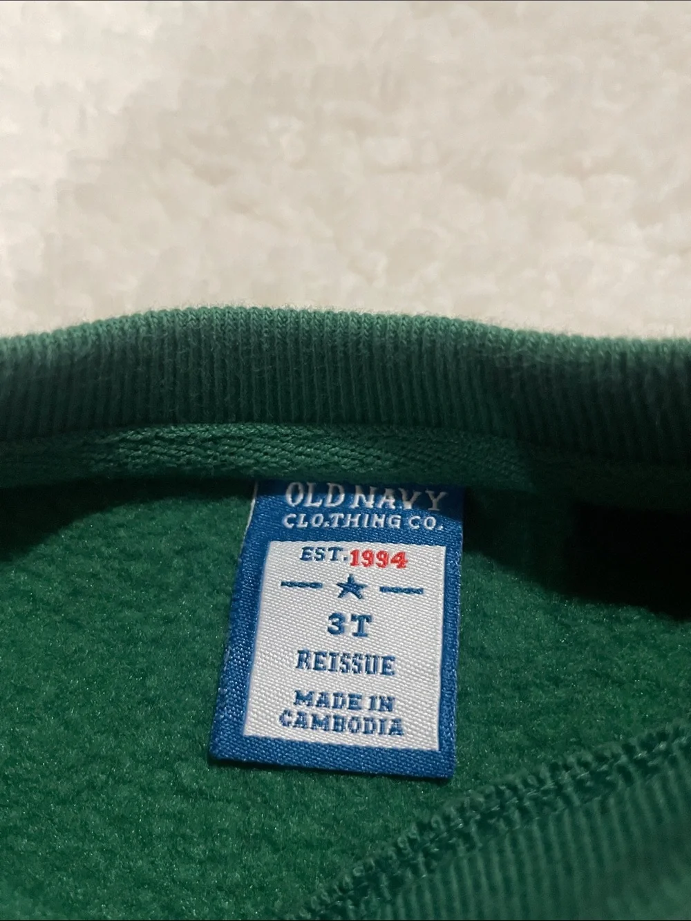 Old Navy Kids Green Logo Crewneck Sweatshirt